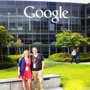 Jenika and David at Google